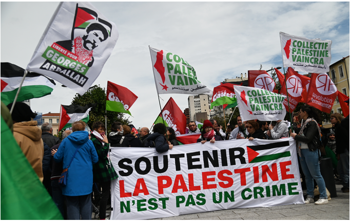 Non à la criminalisation de la solidarité avec la Palestine