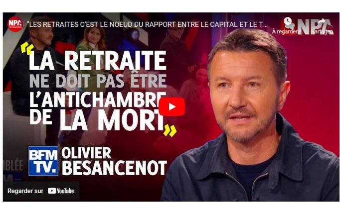 vidéo Olivier Besancenot sur BFM TV