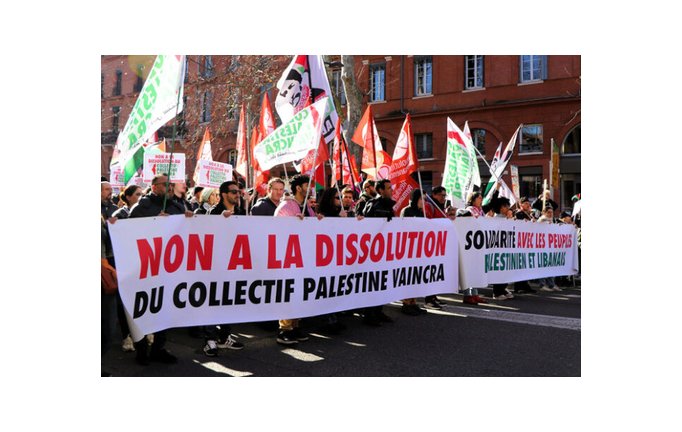 Dissolution du Collectif Palestine Vaincra : l'offensive autoritaire contre la solidarité avec la Palestine se poursuit