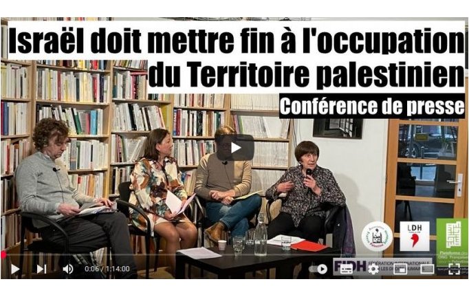 Lancement de la Campagne de l'AFPS « Fin de l'occupation israélienne de la Palestine avant le 18 septembre 2025 : la France doit agir ! »