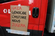 PalestinienNEs brûléEs vifs à gaza, notre solidarité ne faiblit pas