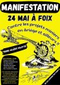 MANIFESTATION LE 24 MAI A FOIX 14H30 CONTRE LES PROJETS MINIERS DES MINES EN ARIÈGE ET AILLEURS